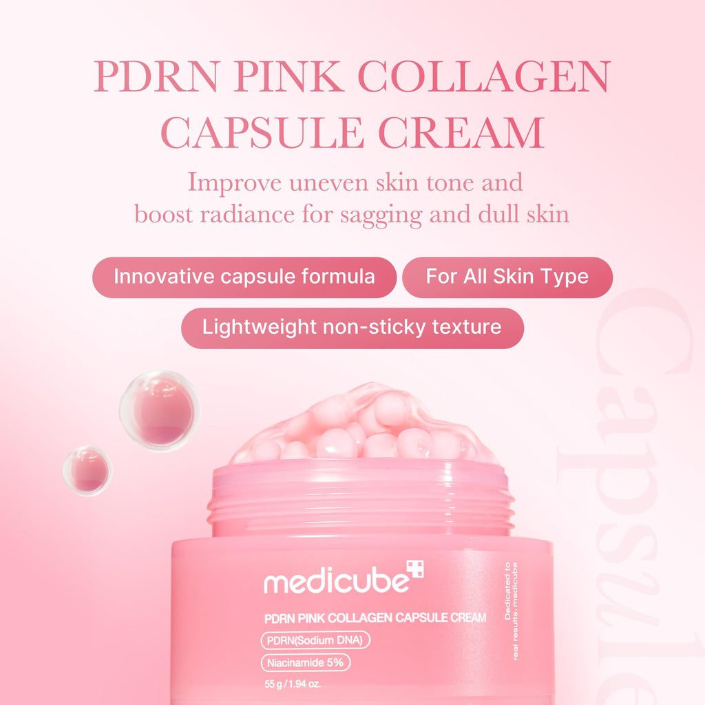 Medicube PDRN Pink Collagen Capsule Cream tekstūra – La Mia