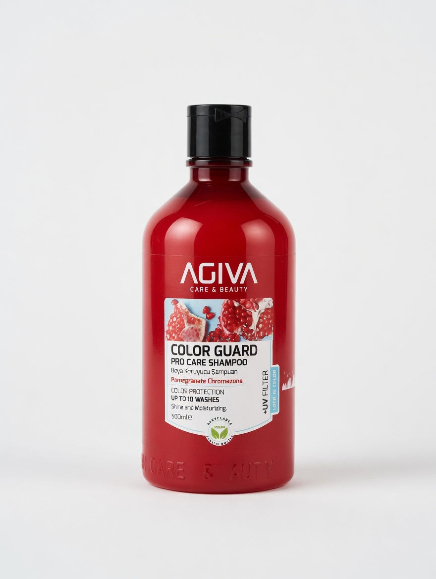 AGIVA Color Guard Pro Care Shampoo 500ml – spalvą saugantis šampūnas dažytiems plaukams su granatų ekstrakt