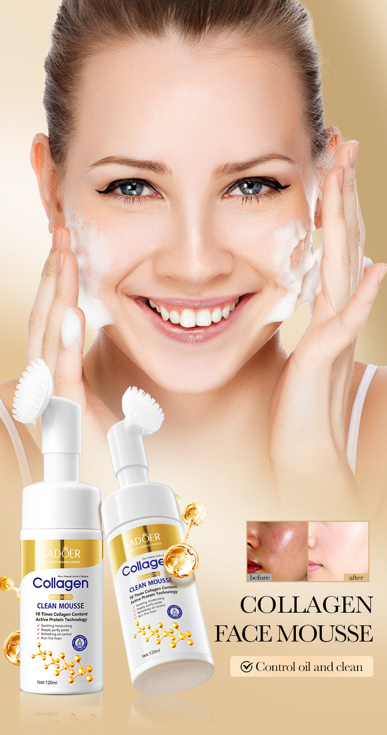SADOER Collagen Clean Mousse – pakuotė ir naudojimas