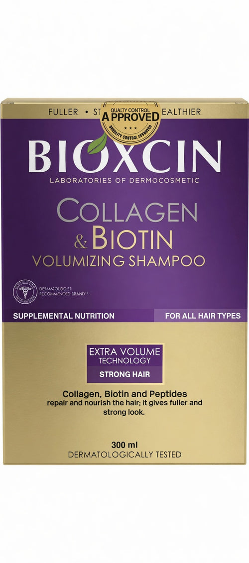 BIOXCIN Collagen & Biotin apimties suteikiantis šampūnas 300 ml