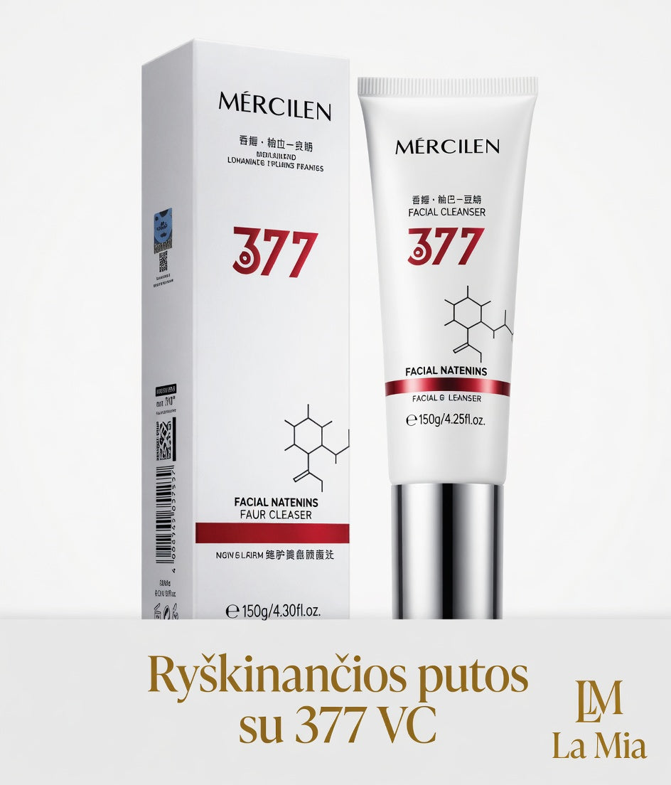 Mercilen 377 Facial Cleanser – naudojimas ir rezultatas