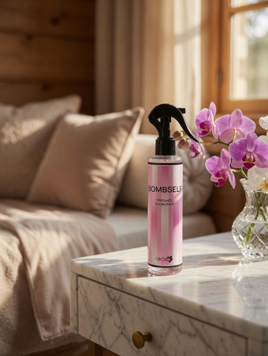 BOMBSELF Orchid kambario purškiklis – elegantiškas orchidėjų kvapas svetainei ir miegamajam