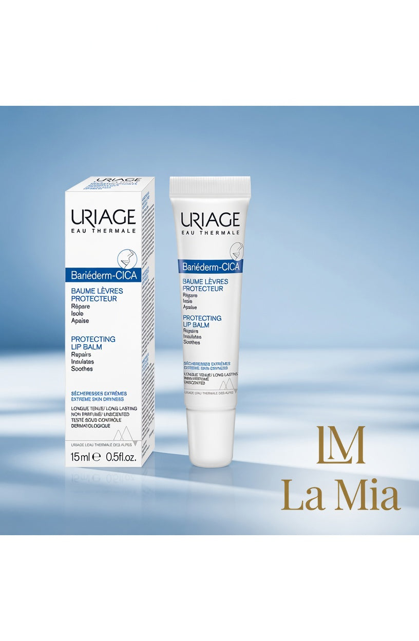 Uriage Bariéderm-CICA lūpų balzamas – pakuotė ir tekstas