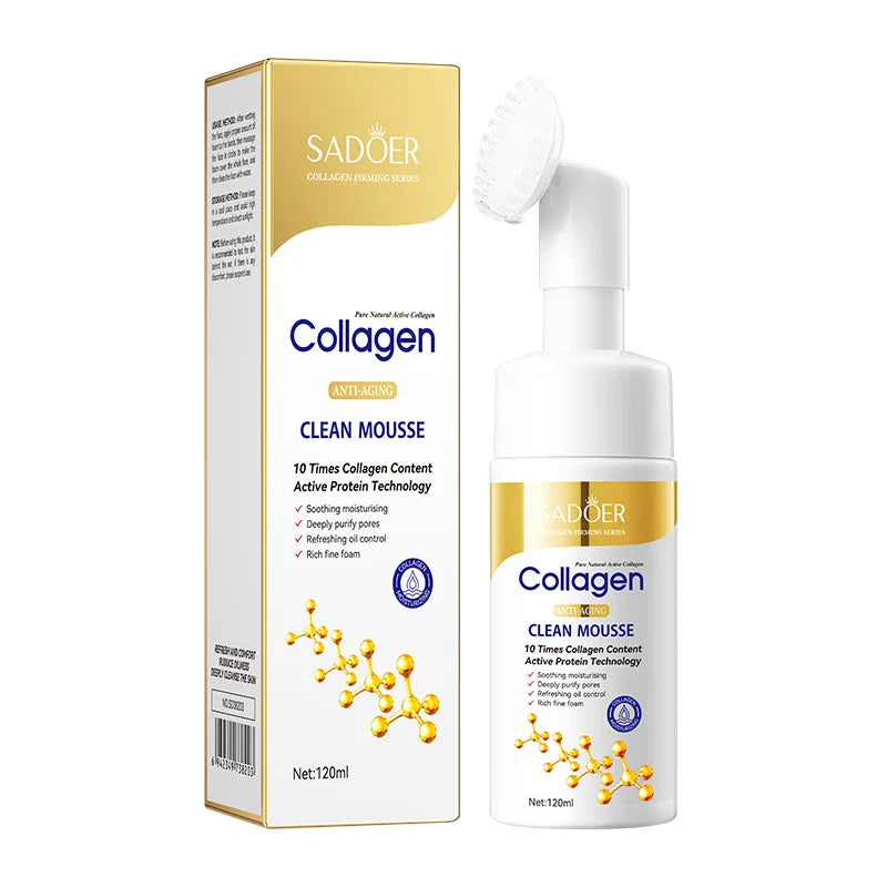 SADOER Collagen Clean Mousse – kolageno valomoji putos veidui 120 ml
