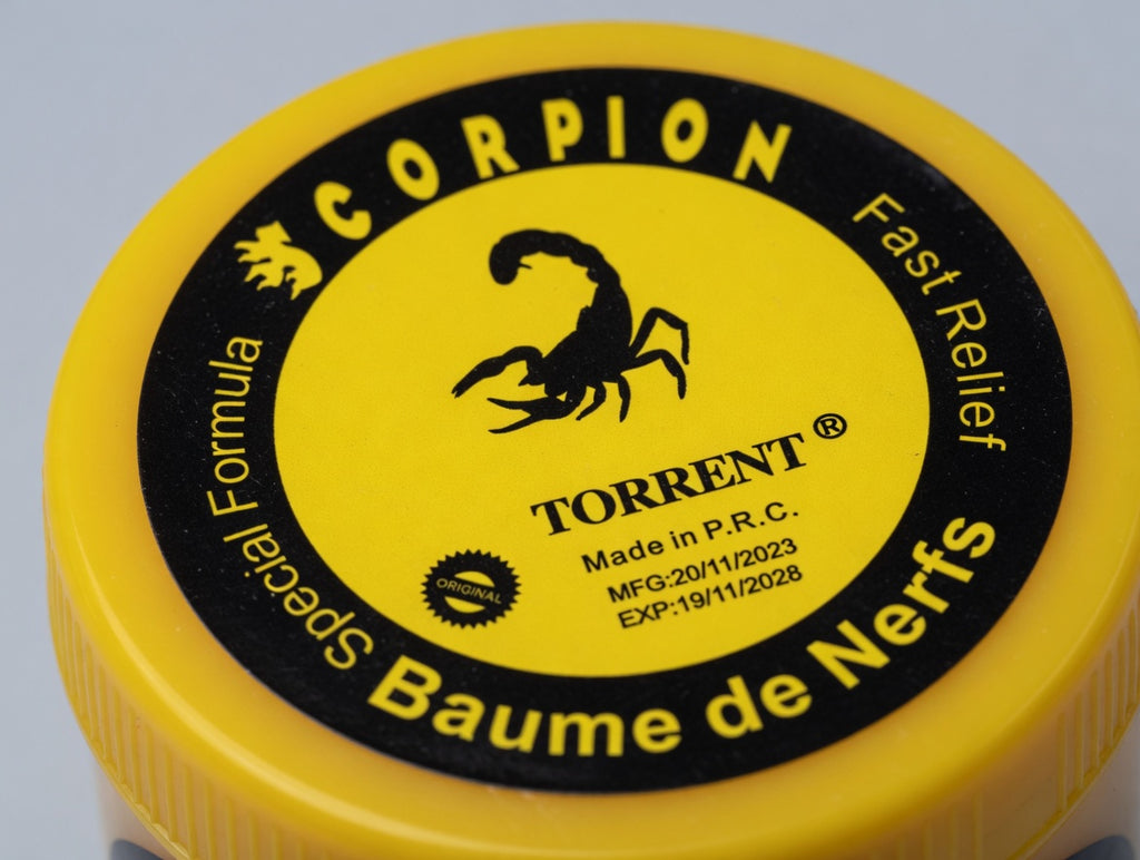 Scorpion balzamas raumenims tekstūra – La Mia