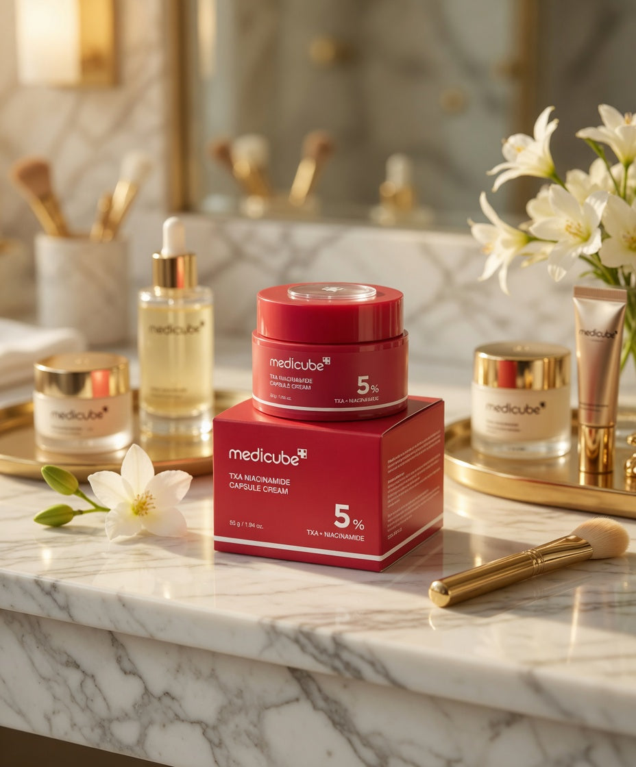 Medicube TXA Niacinamide Capsule Cream tekstūra – La Mia