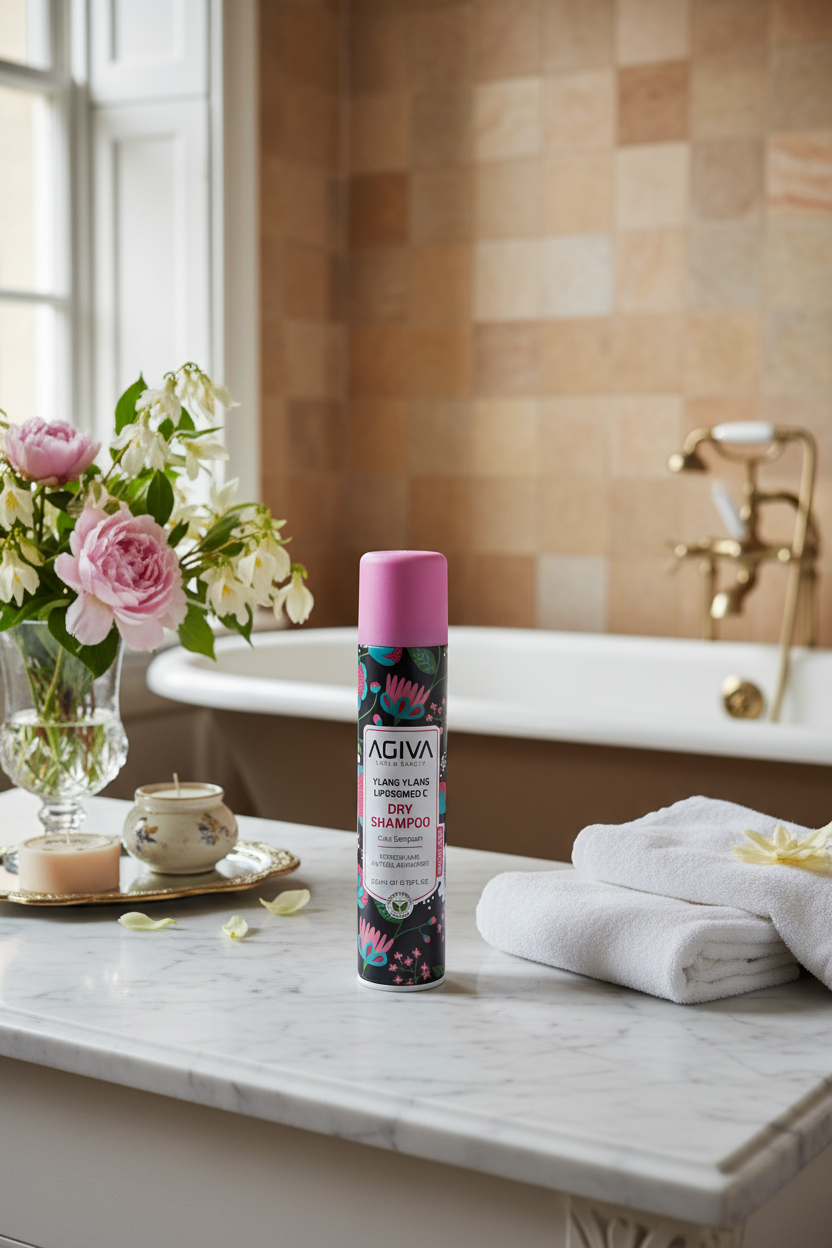 AGIVA Dry Shampoo – sausas šampūnas balto fono produkto nuotrauka, 200ml