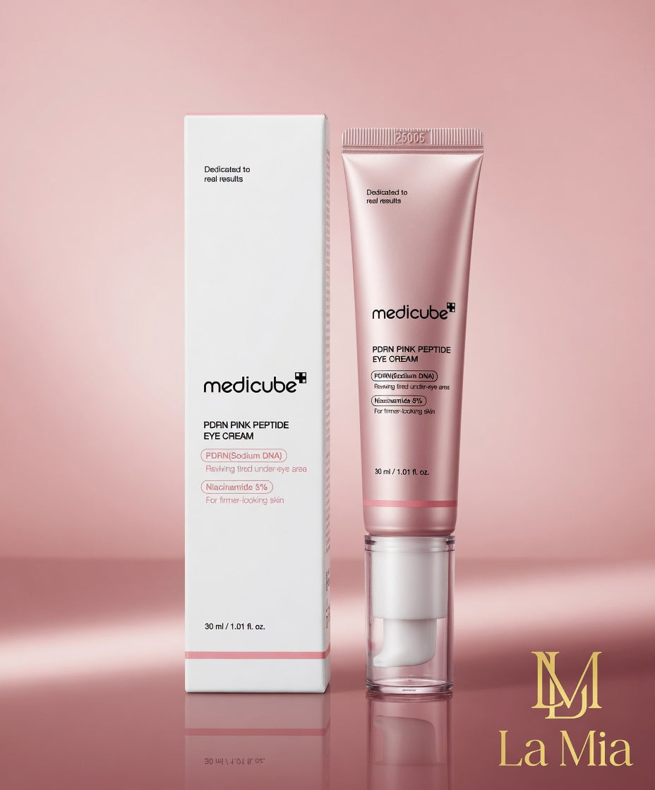 Medicube PDRN Pink Peptide Eye Cream pakuotė – La Mia